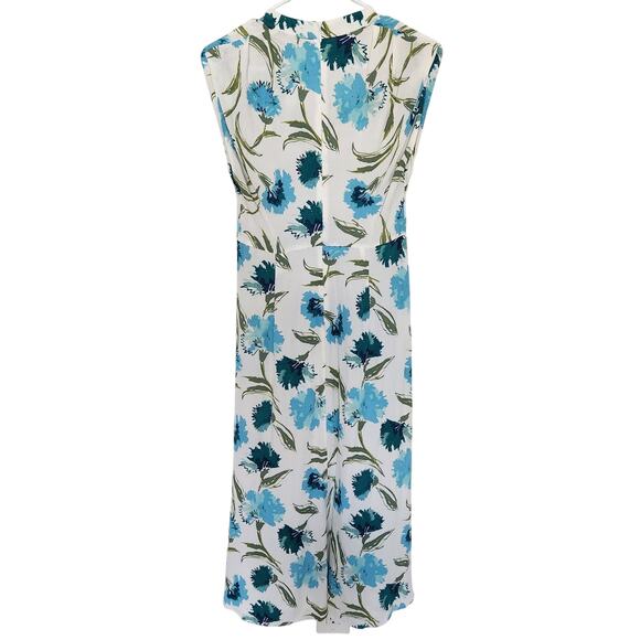 Diane Von Firstenberg DVF Floral Midi Dress 4 Cocktail‎ Wedding Party Vacation - Picture 3 of 9